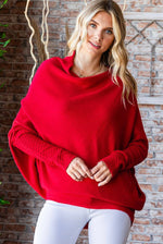 Cozy Season Asymmetrical Dolman Sweater