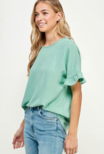 Classic Ruffle Top - Aloe