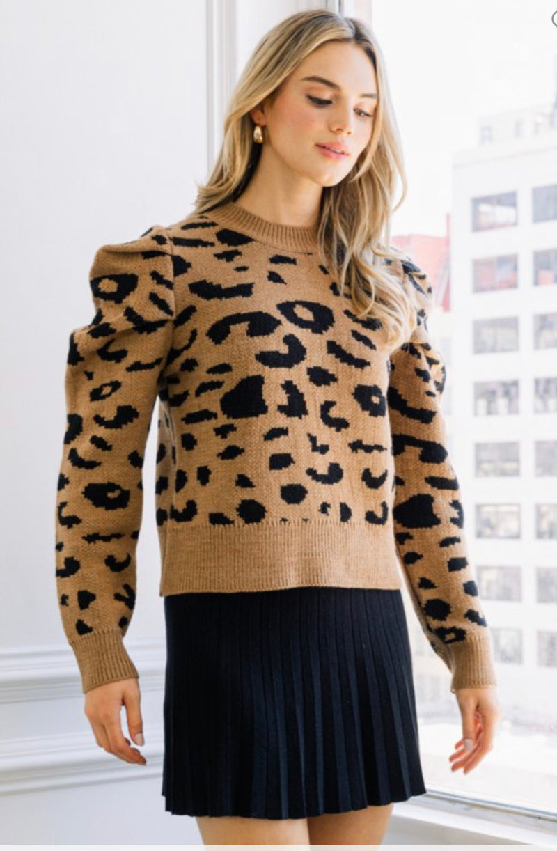 Stay Forever Animal Print Sweater