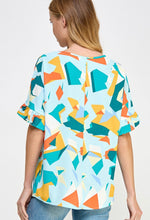 Know You Well Geometric Pattern Top