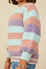 Color Block Chunky Sweater