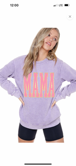 SALE Mineral Wash Mama Graphic Sweatshirt