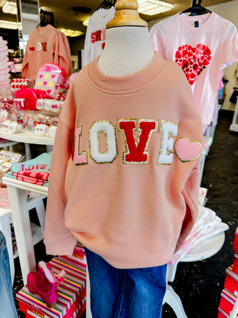 Tween LOVE Ideal Chenille Sweatshirt
