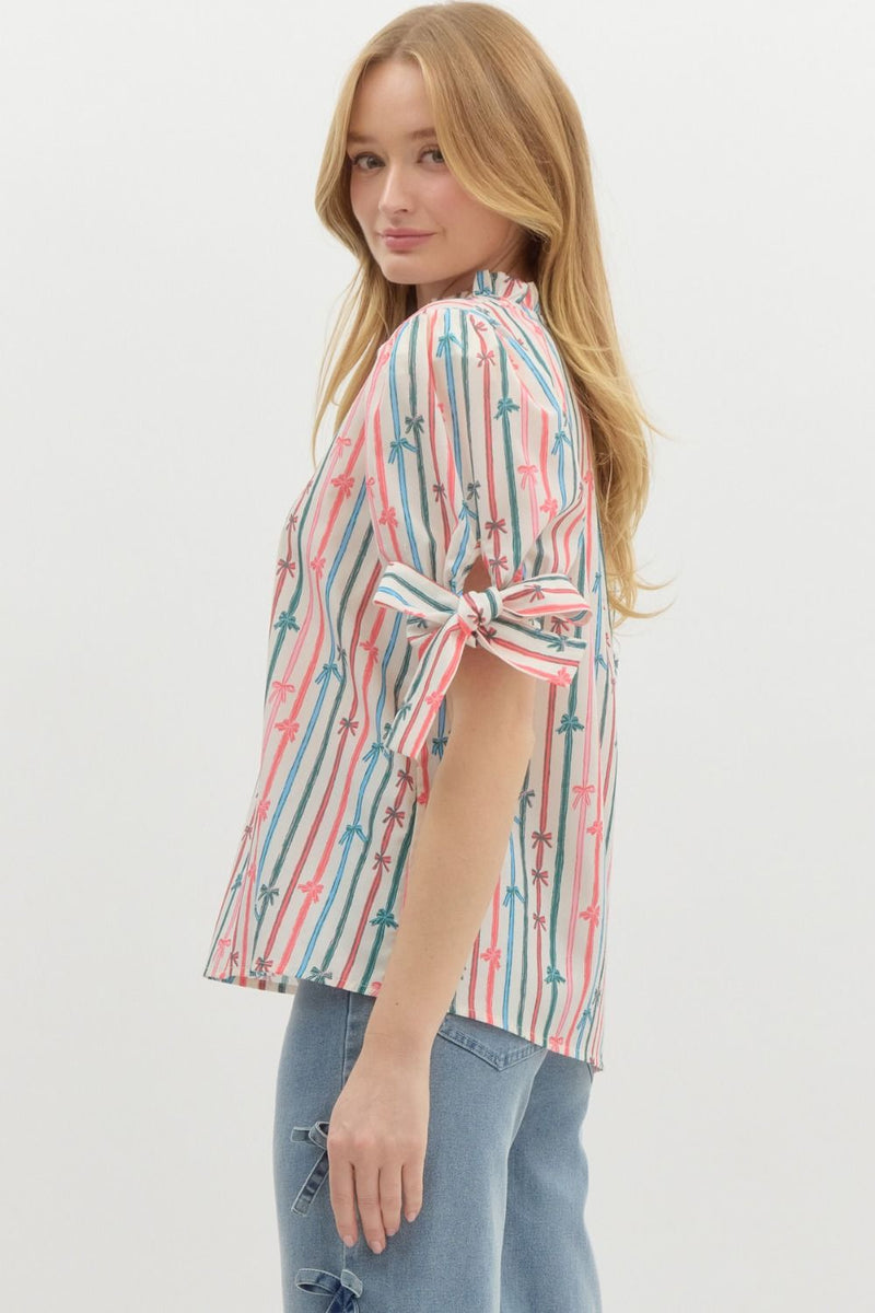 Flatter Me Bow Top