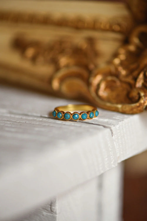 Tatum James Designs Mini Stones Ring - Turquoise