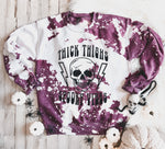 Online Exclusive: Thick Thighs Spooky Vibes (Bleach Sweatshirt)