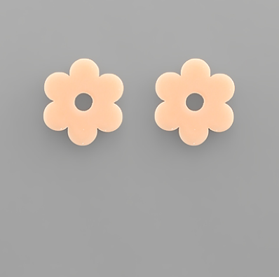 Flower Earrings - Ivory