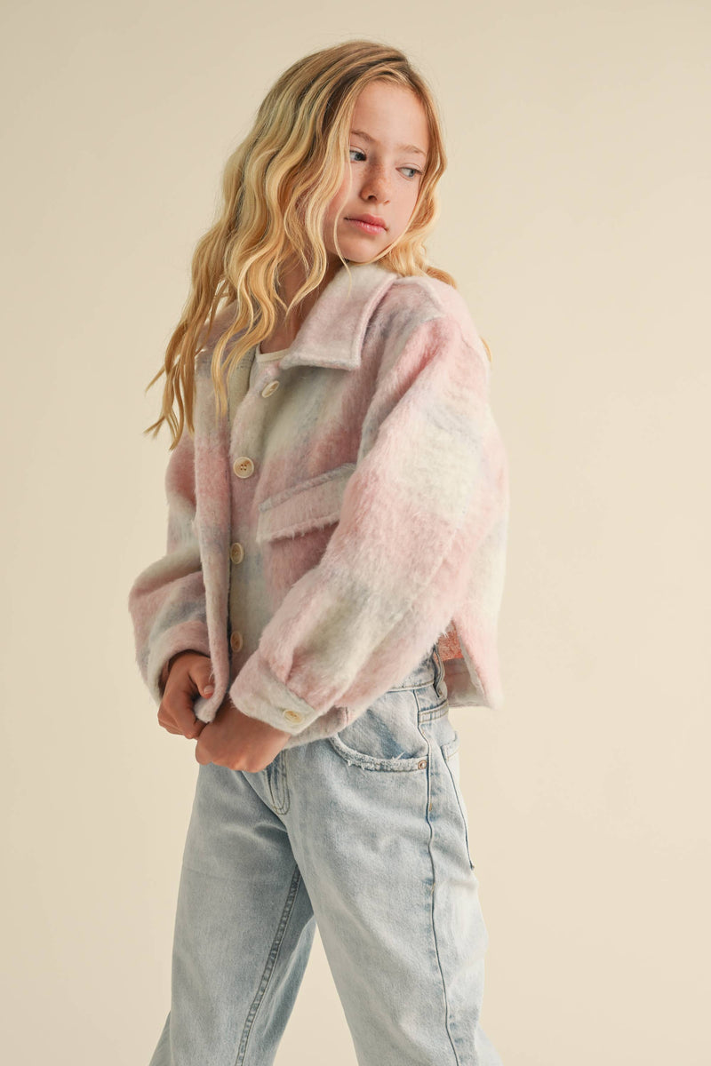 Cropped Plaid Jacket