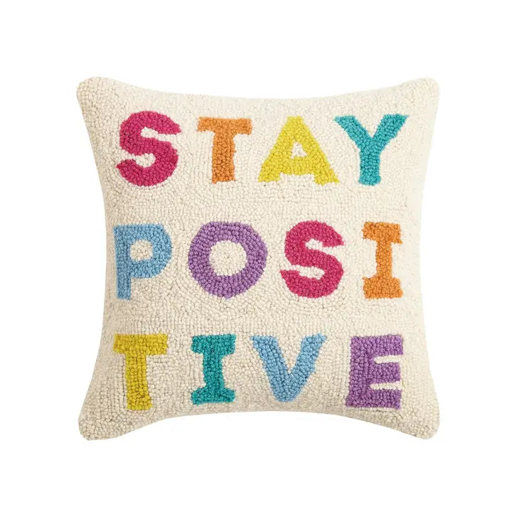 Stay Positive Hook Pillow