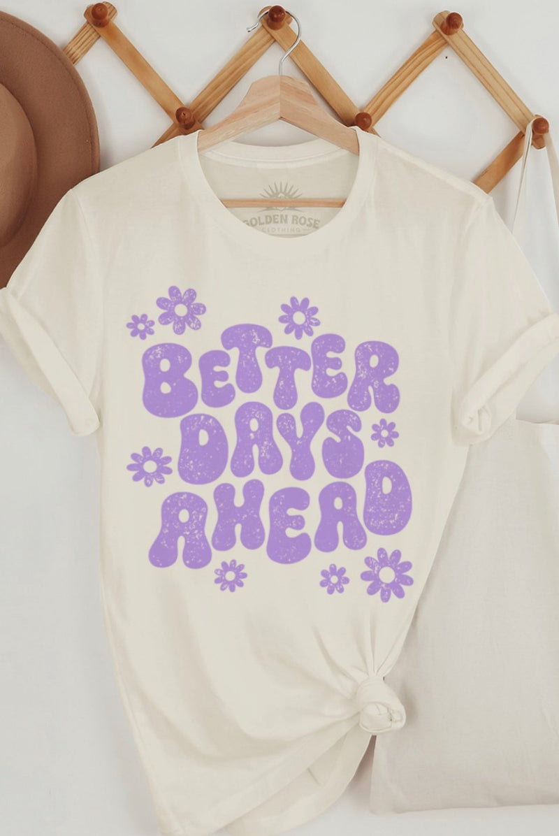 DEAL Better Days Ahead Oversized Graphic Tee