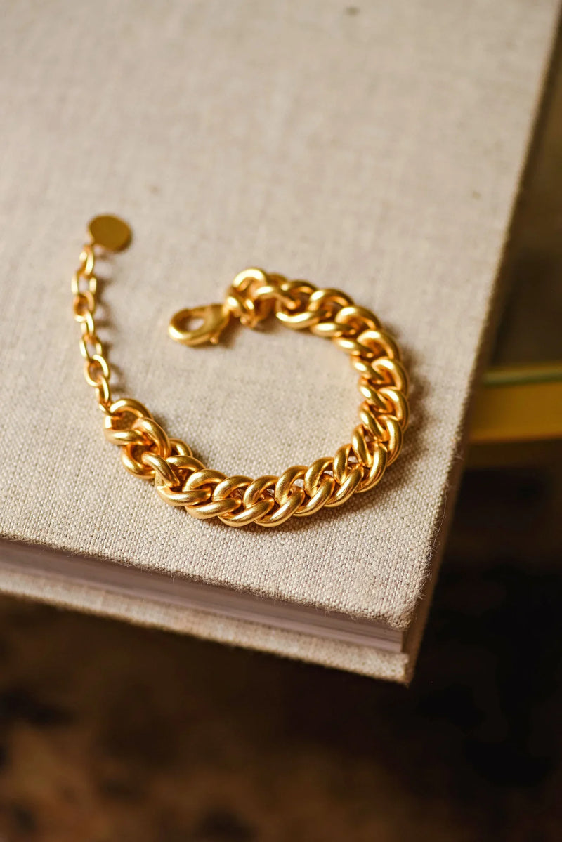Tatum James Designs Gold Layne Large Link Bracelet