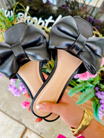 Black Bow Sandal