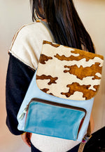 Sosie Leather Drawstring Backpack