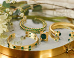 Tatum James Designs Whitney Mini Cuff- Emerald