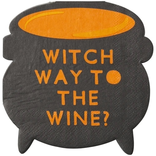 20 ct. Witch Way to the Wine Beverage Napkins