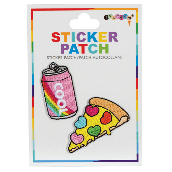 Soda and Pizza Embroidered Sticker Patch - shoptheexchange
