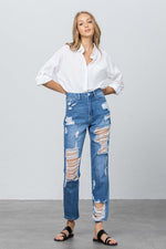 OE: HIGH RISE STRAIGHT JEANS