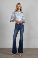 OE: HIGH RISE WIDER FLARE JEANS