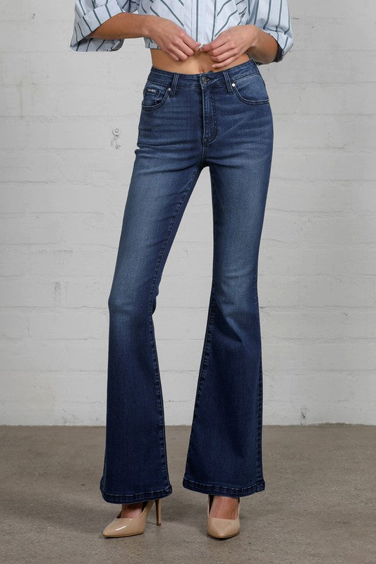 OE: HIGH RISE WIDER FLARE JEANS