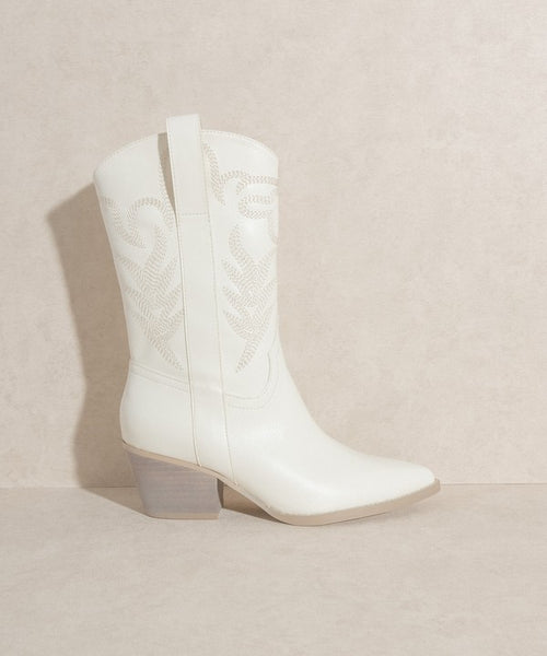 OE: SEPHIRA - Oasis Society Embroidered Short Boot