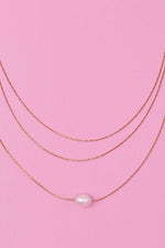 Layered Freshwater Pearl Pendant Necklace