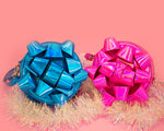 Glitzy Gift Ribbon Handbag - Pink Holographic - shoptheexchange