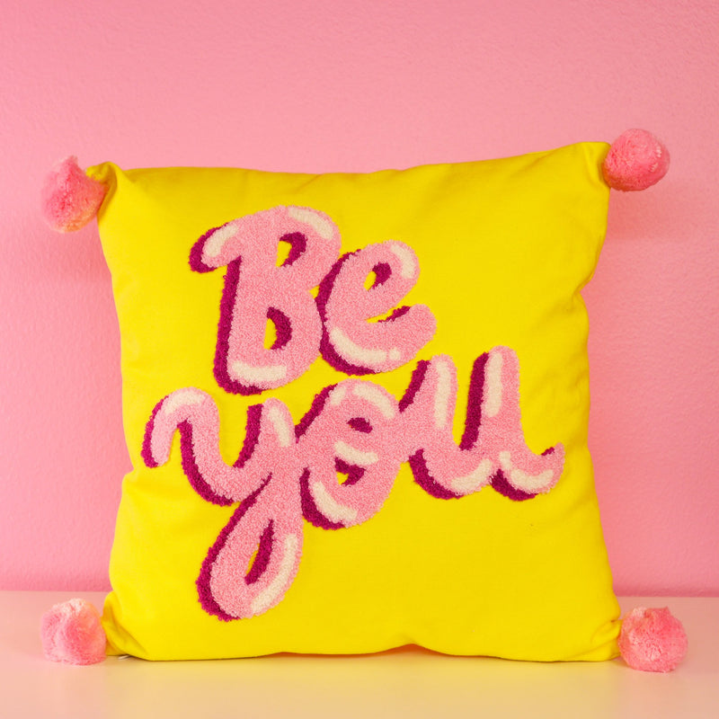 Square Hook Pillow - Be You - shoptheexchange