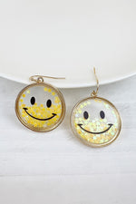 Smiley Face Confetti Earrings