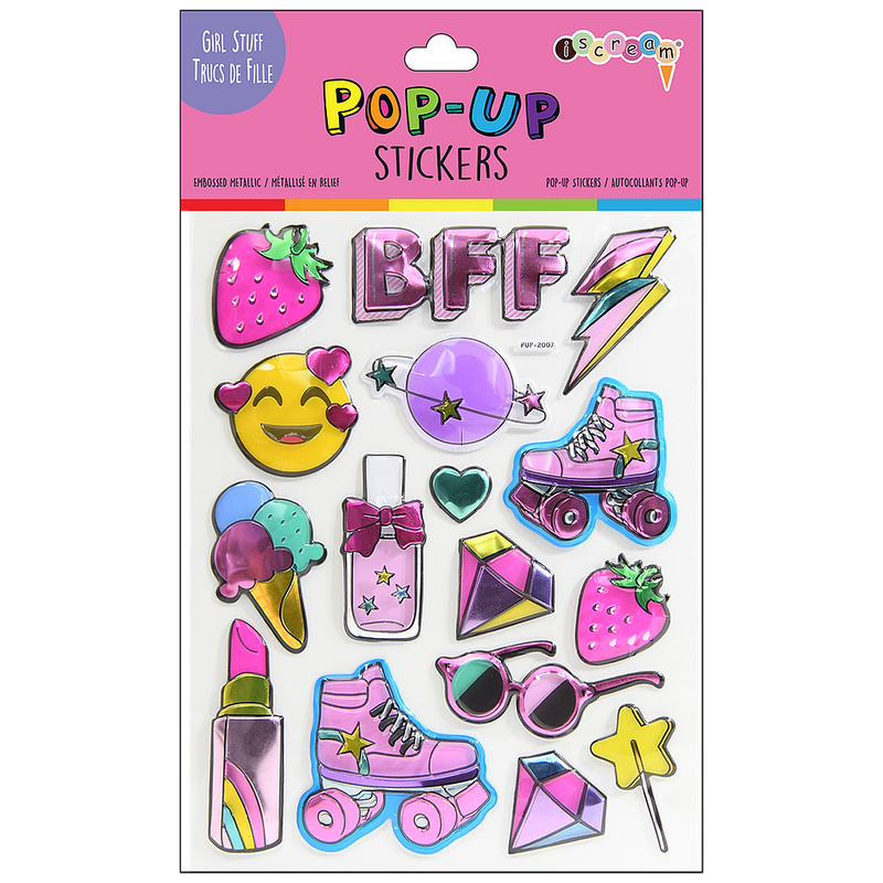 Girl Stuff Pop-Up Stickers - shoptheexchange
