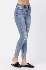 OE: Judy Blue High Waist Minimal Destroy Skinny Jeans