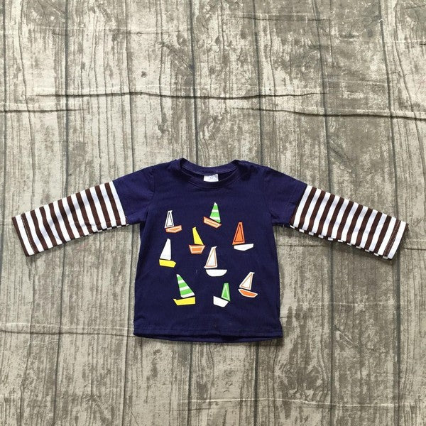 Sail Away Nautical Shirt - shoptheexchange