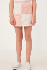 RESTOCK ALERT Pink Contrast Checker Front Panel Skirt