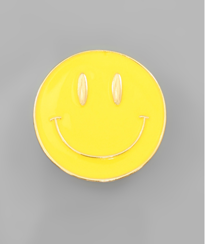Epoxy Smile Phone Grip - Yellow