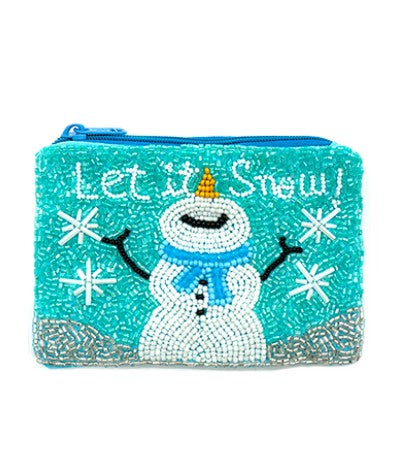LET IT SNOW Coin Pouch