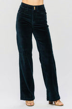 OE: Judy Blue High Waist Emerald Corduroy Wide Leg Jeans