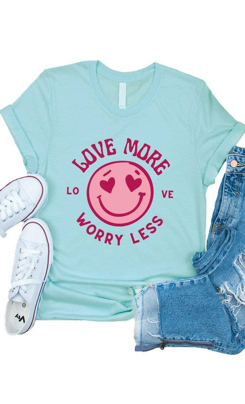 Retro Love More Worry Less Graphic Tee - Available 1/15 - shoptheexchange