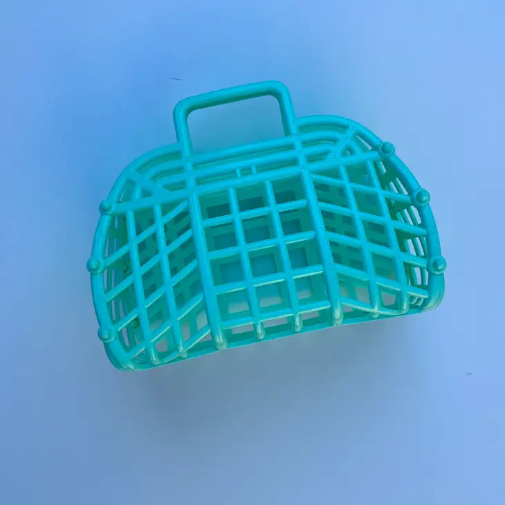 Mint Mini Retro Jelly Baskets