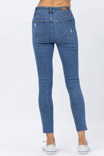 OE: Judy Blue High Waist Dandelion Embroidery Skinny Jeans