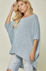 Highly Favored Teal Knit Top - shoptheexchange