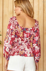 Emily Floral Woven Top
