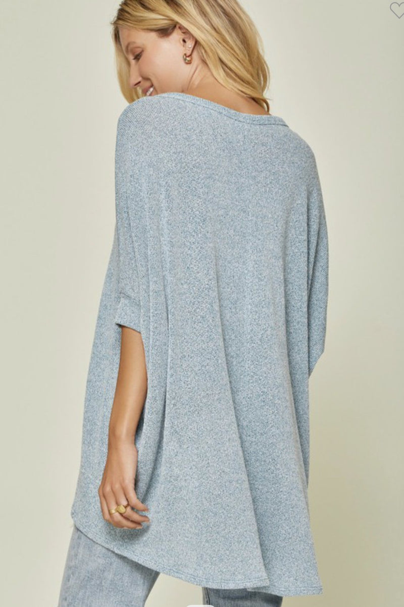 Highly Favored Teal Knit Top - shoptheexchange