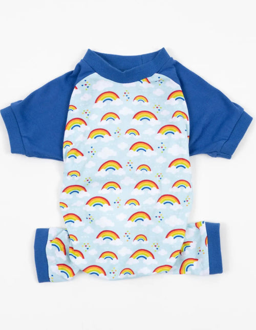 Dog Light Blue Rainbow Pajamas- Boy - shoptheexchange