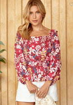 Emily Floral Woven Top