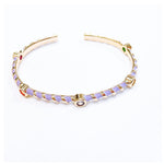 Treasure Jewels Twisted lavender Bangle Bracelet - shoptheexchange