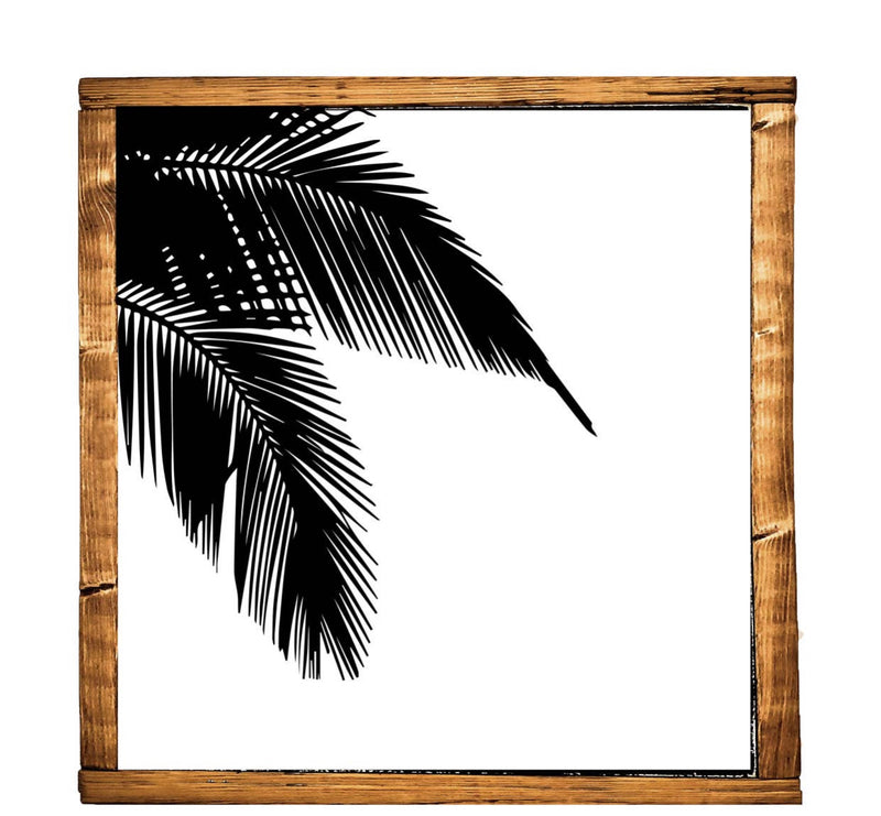 Modern Palm Wooden Sign - shoptheexchange