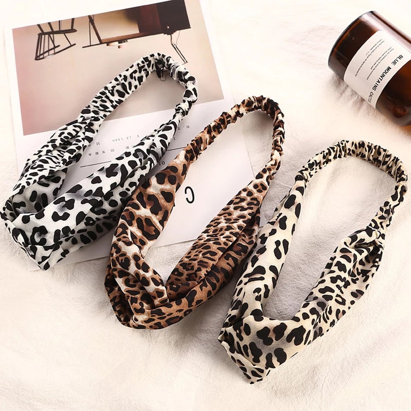 Twisted leopard knot headband - shoptheexchange