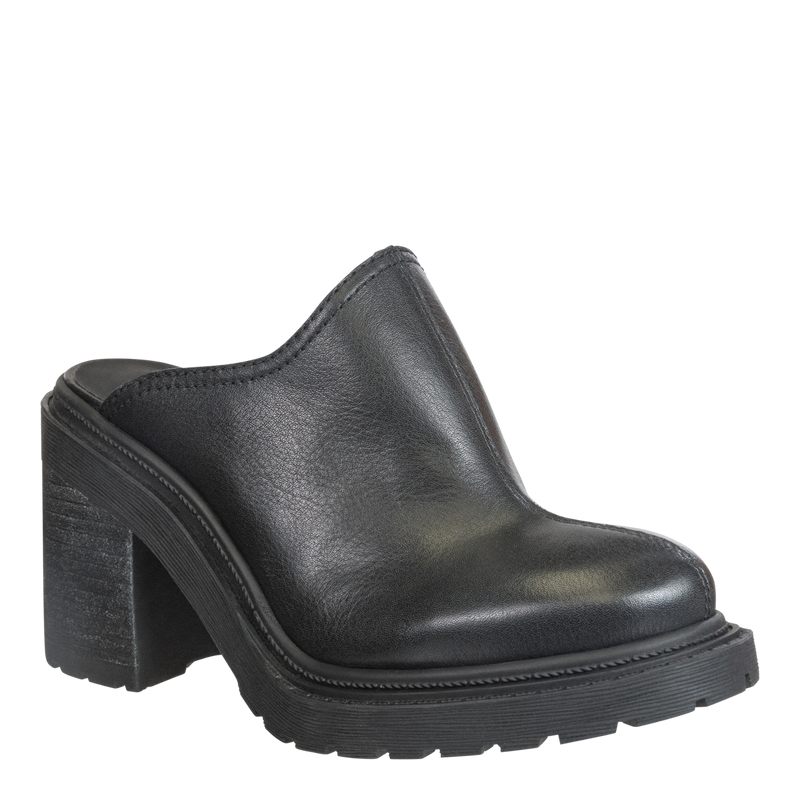 Preorder * OTBT - RISE in BLACK Heeled Mules