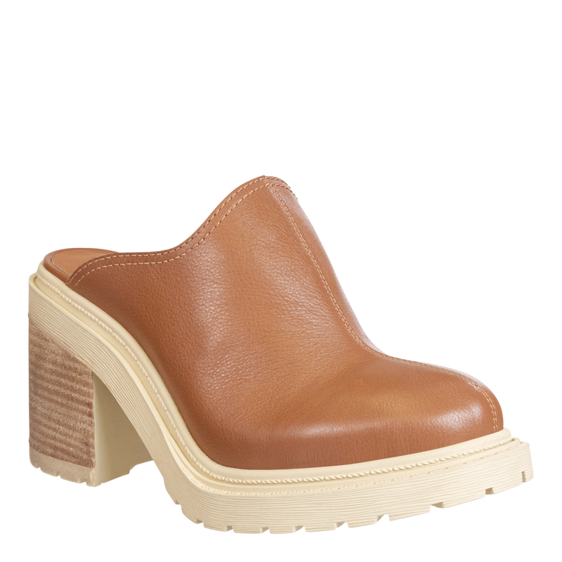Preorder * OTBT - RISE in CAMEL Heeled Mules